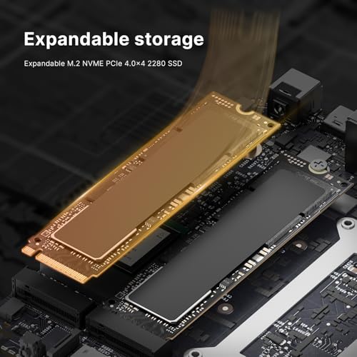 P4 Light Gaming Mini PC, Ryzen 7 5825U, 32GB RAM 1TB SSD, 11 Pro Triple 4K 60HZ Displays Desktop Computers, Support PS3 Emulator Micro PC, HDMI+DP+Type-C, WiFi 6E, BT5.2, Dual 2.5GbE LAN