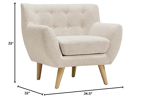 Modway Remark Mid-Century Modern Loveseat With Upholstered Fabric In Teal