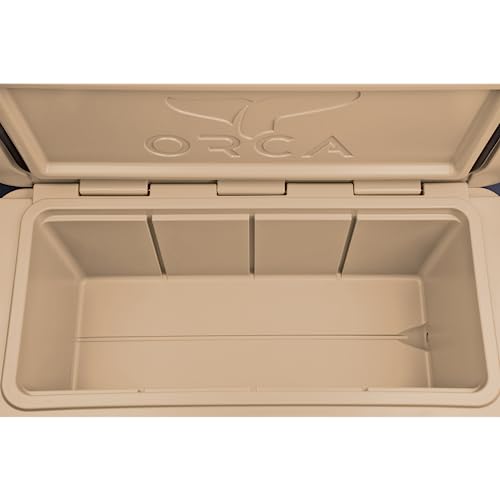 ORCA 80-Quart Insulated Hard Cooler with Flexible Grip Handles, Padlock Ready, Keeps Ice Cold for Days, Rugged, Sturdy for Beach, Camping, Travel, Road Trip, Hunting, Fishing