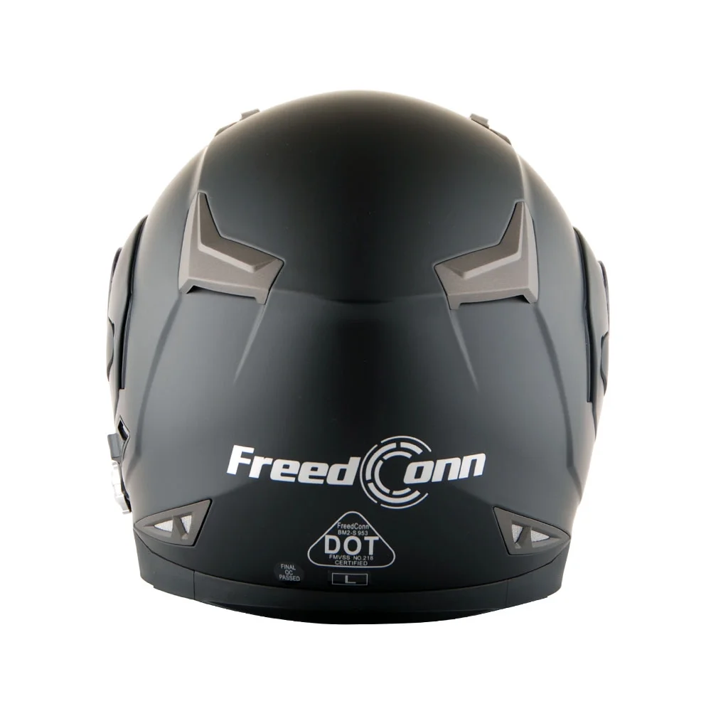 Martian Motorcycle Bluetooth Helmet Full Face Dual Visor Bluetooth Headset: HM-BH2 Matt Black