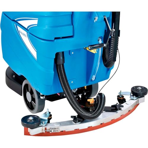 Global Industrial Commercial Electric Walk-Behind Ergonomic Auto Floor Scrubber, Corded, 17" Cleaning Path, 9.2 Gallon Solution Tank, 10.5 Gallon Recovery Tank