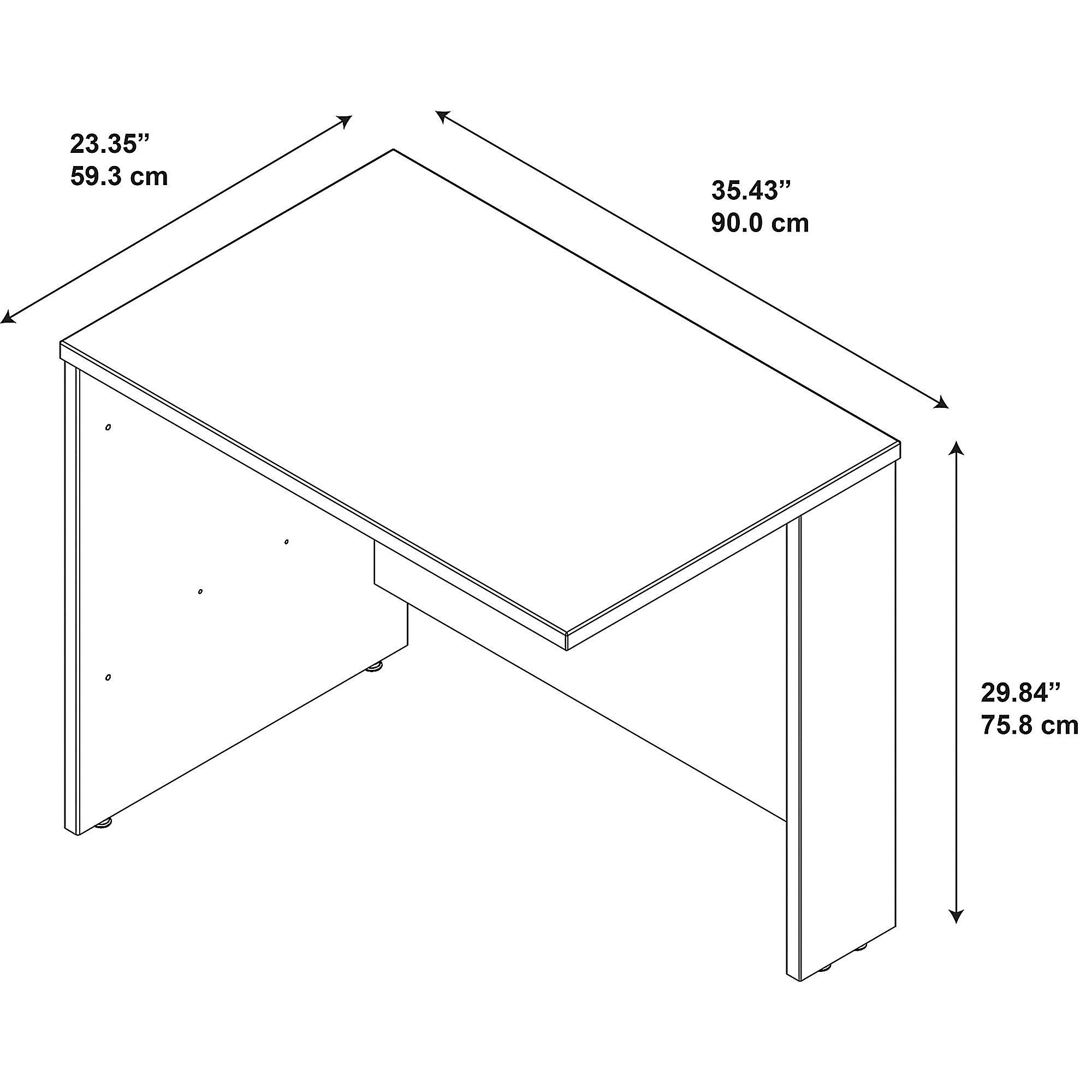 Bush Business Furniture Series C 36W Bridge Return in Hansen Cherry