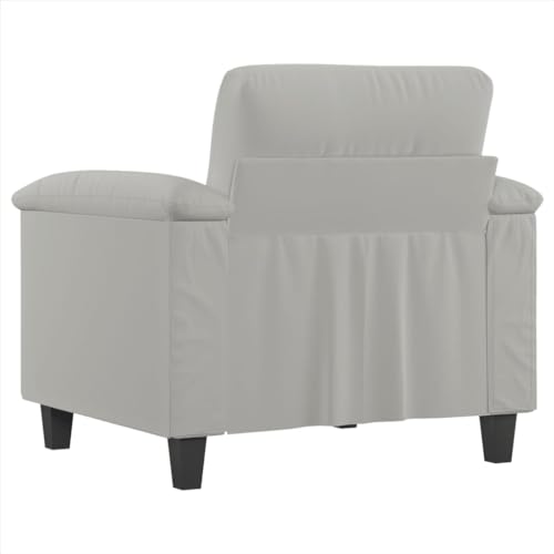 Sofa Chair Light Gray 23.6" Microfiber Fabric,Versatile Sofa Chair: Comfort, Style, and Durability for Your Home Sofas & Couches for Living Room