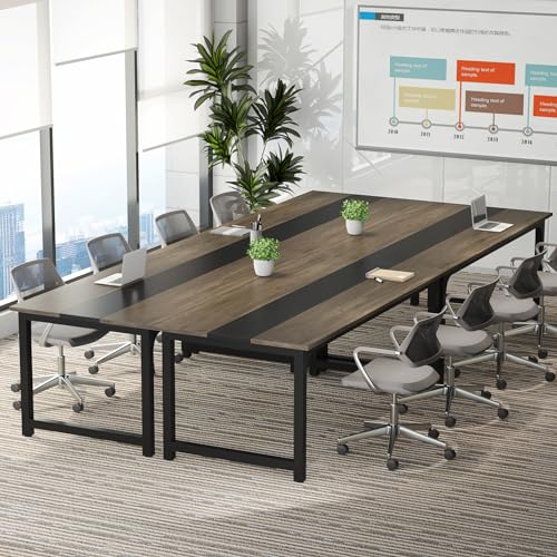 Tribesigns Modern Computer Desk, 63 x 31.5 inch Large Executive Office Desk Computer Table Study Writing Desk Workstation for Home Office, Spliced Desktop, White