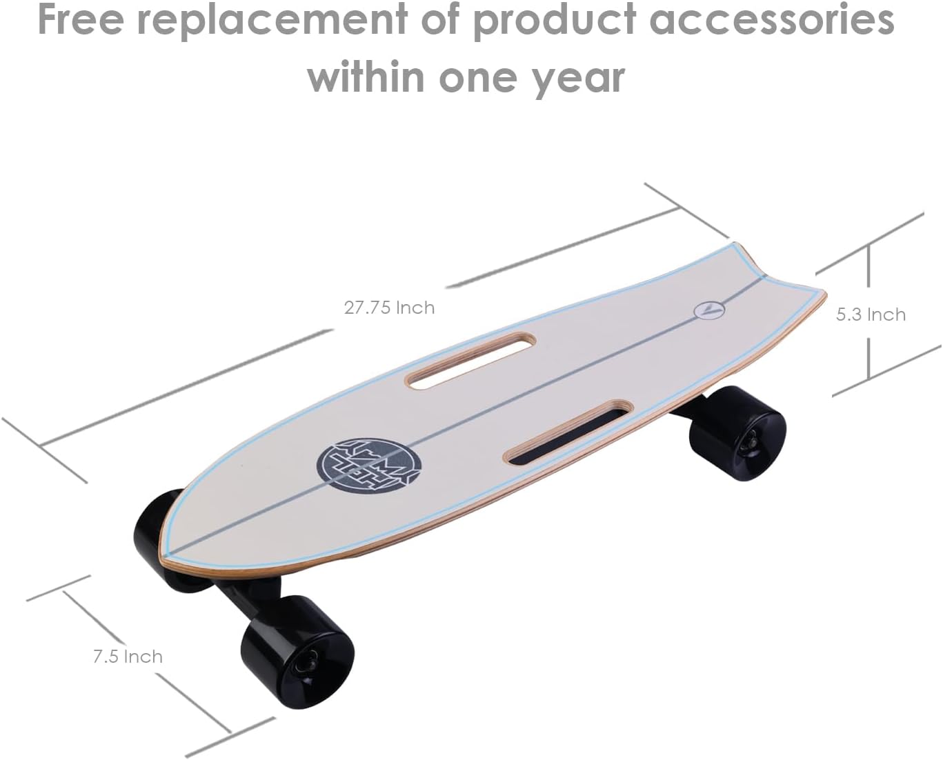 Electric Skateboard Electric Longboard with Remote Control Electric Skateboard,350W Hub-Motor,13 MPH Top Speed，5.5 Miles Range,3 Speed Adjustment，Max Load 160 Lbs,6 Months Warranty