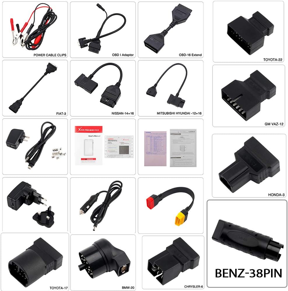 LAUNCH X431 PRO Mini Elite 3.0(Same Function as X431 V) All-in-One Bi-Directional Scan Tool,OE-Level Full System Automotive Scanner 31+ Service,ECU Coding,ABS Bleeding,2Yrs Free Update,TPMS as Gift