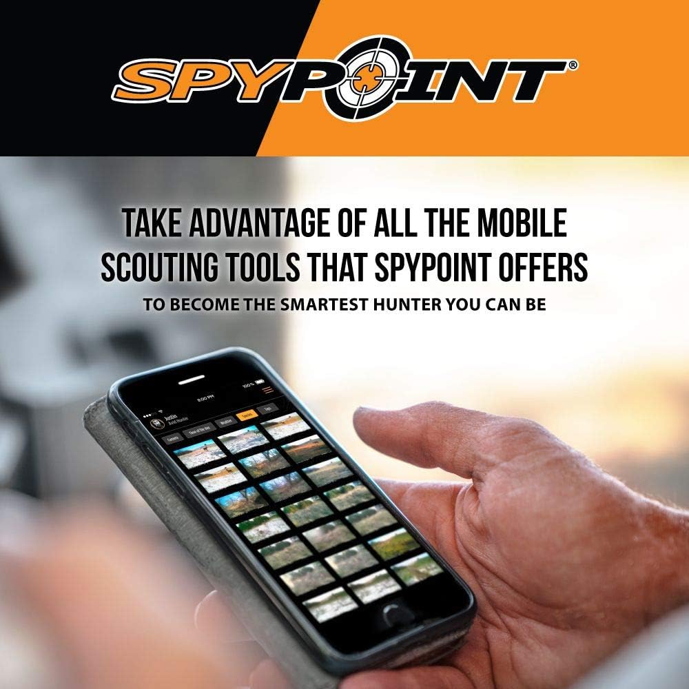 SPYPOINT LINK-MICRO-LTE-V Cellular Trail Camera 4 LED Infrared Flash Game Camera with 80-foot Detection and Flash Range LTE-Capable Cellular Trail Camera 10MP 0.5-second Trigger Speed Hunting Camera