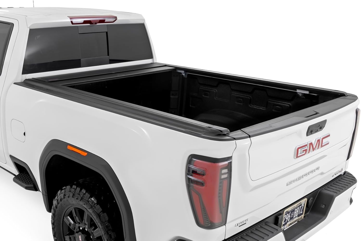 Rough Country Powered Retractable Bed Cover for Chevy Silverado 2500HD/GMC Sierra 2500HD (2020-2024) - Fits 6'9" (82.2") Bed