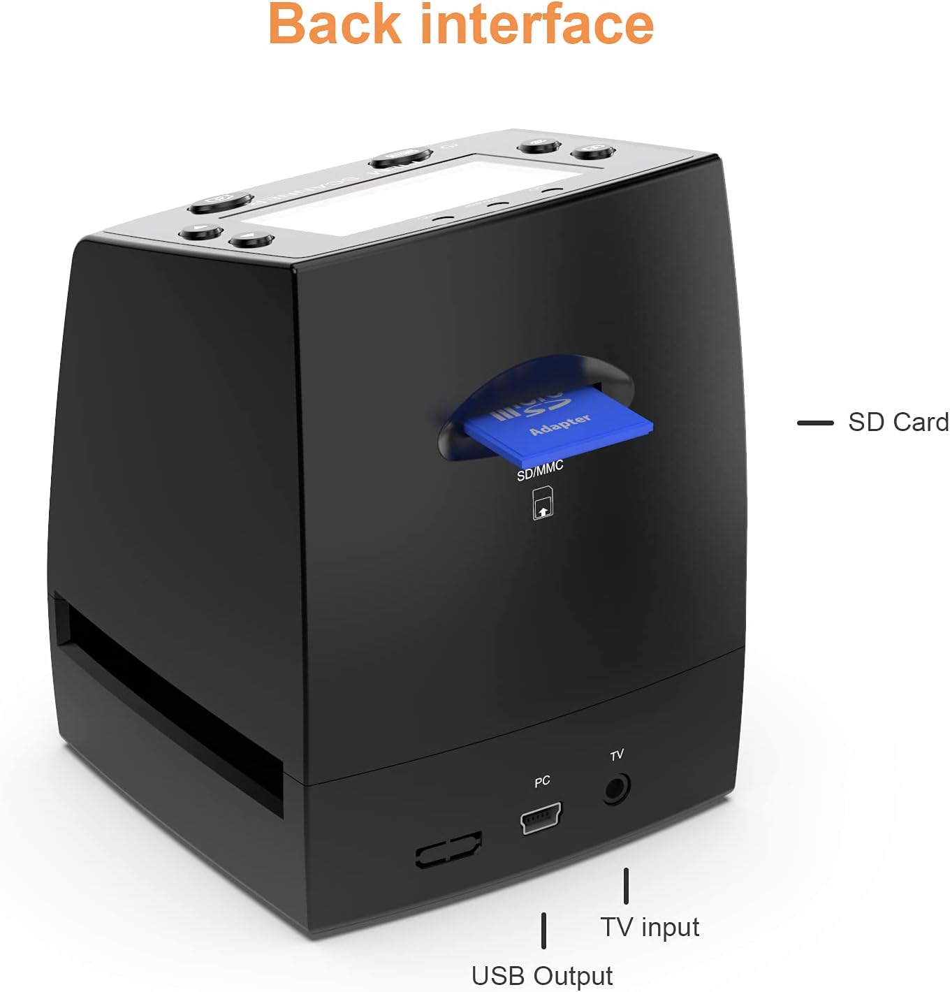 DIGITNOW! 135 Film Negative Scanner High Resolution Slide Viewer,Convert 35mm Film &Slide to Digital JPEG Save into SD Card, with Slide Mounts Feeder No Computer/Software Required Pack of 2