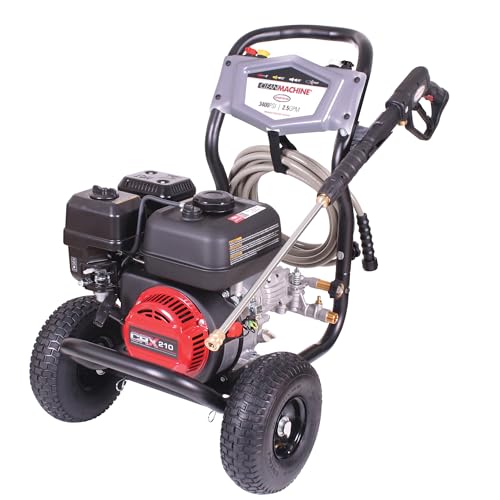 Simpson Cleaning 3400 PSI Gas Pressure Washer, 2.5 GPM Power Washer for Residential Use, CRX Engine, 25-Foot MorFlex Hose, Clean Machine, 49-State (CM61083)