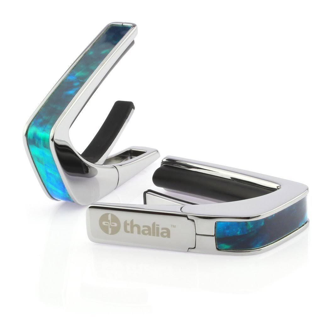 Thalia Capo Chrome 200 Series Guitar Capo Teal Angel Wing