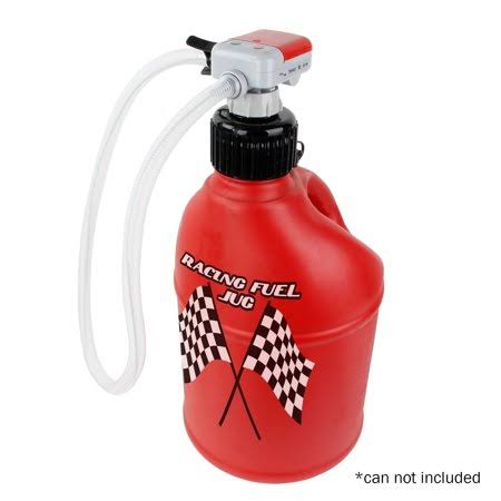 Tera Pump TRFA01-XL Racing Fuel TRANSFER Pump with Various GAS Can Fittings Including Racing Fuel Cell Jugs Adapter u0026 Advanc