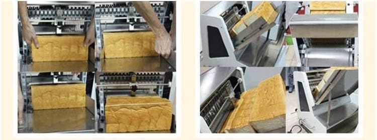Electric Slicers bread slicer machine toast slicing machine stainless steel square bread cutting machine(37pcs blade,220V/50HZ)