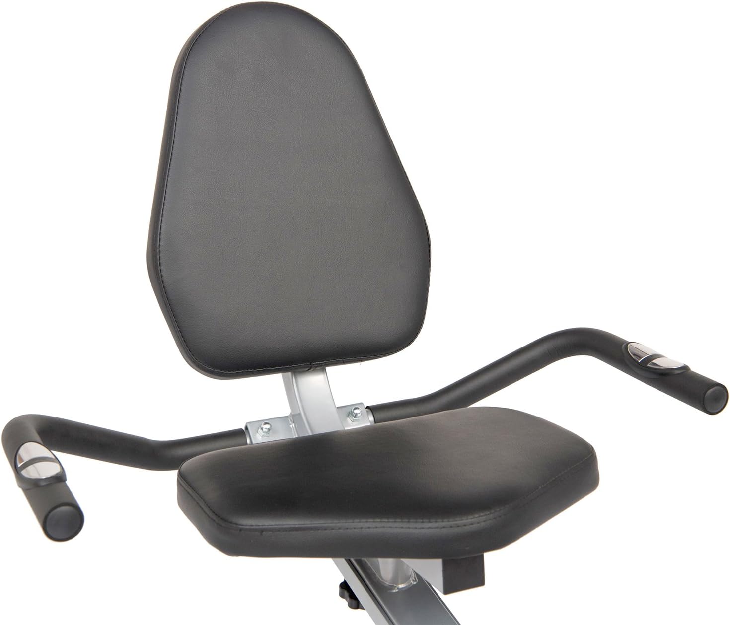 Body Champ Magnetic Recumbent Exercise Bike, Low-Impact Exercise Indoor Cycling Bike for Cardio Fitness, Equipment for Home Gym BRB852, Black/Silver, one Size