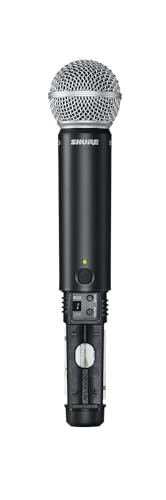 Shure BLX288/SM58 UHF Wireless Microphone System - Perfect for Church, Karaoke, Vocals - 14-Hour Battery Life, 300 ft Range | Includes (2) SM58 Handheld Vocal Mics, Dual Channel Receiver | H11 Band