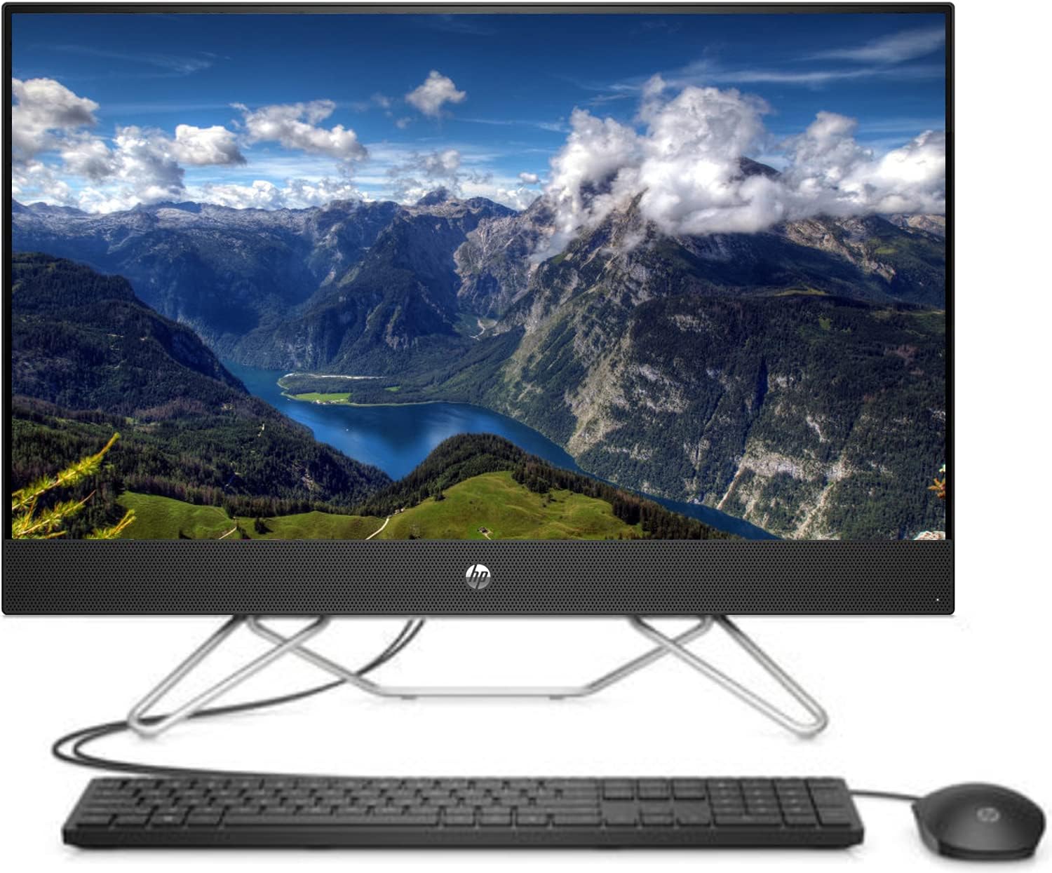 2022 Newest HP 27 inch FHD All-in-One Computer, AMD Ryzen 5 5500U(Beat i5-1135G7, up to 4.0 GHz), 16GB RAM, 512GB PCIe SSD+1TB HDD, Webcam, Ethernet, WiFi, Speakers, HDMI, Win11, w/Keyboard+Mouse
