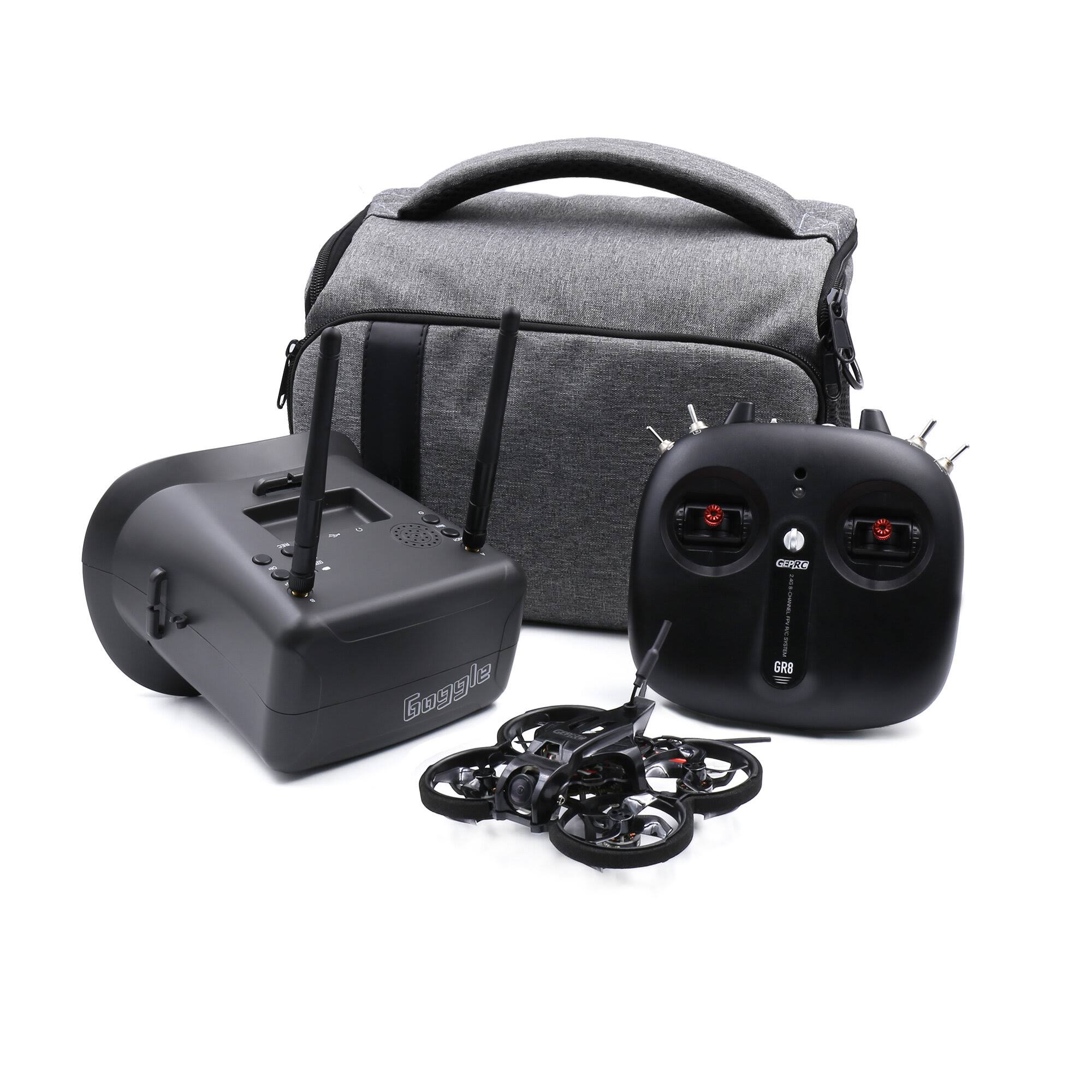 GEPRC GEPRC TinyGO 1.6inch 2S FPV Indoor Whoop Runcam Nano2 +GR8 Remote Controller+RG1 Goggles RTF Ready to Fly FPV Racing RC