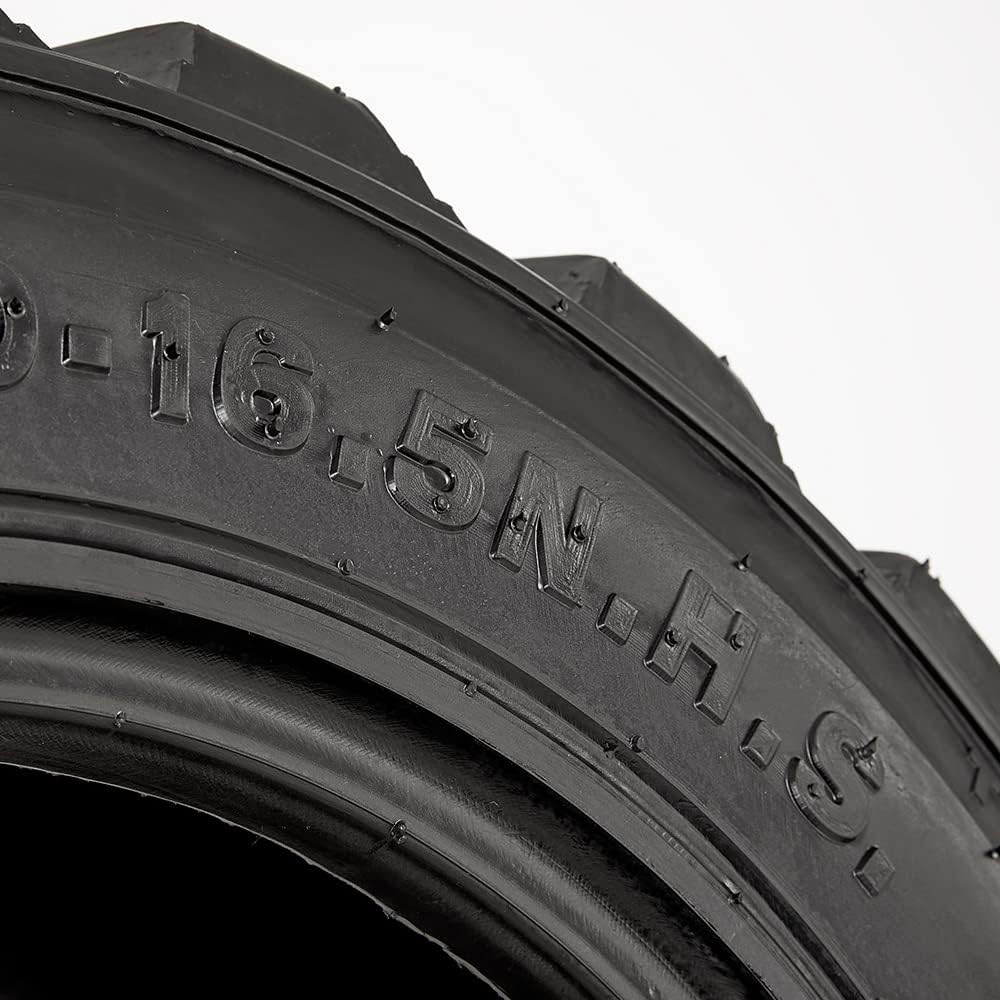 SUPERGUIDER Set of 2 Heavy Duty 10-16.5 12PR Skid Steer Tire Industrial Tire for Bobcat