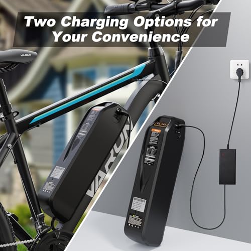 VARUN Electric Bike for Adults 500W (Peak 750W) Electric Mountain Bike, 45 Miles 20 MPH E Bike with 48V Removable Battery, 26" Tires and Front Fork Suspension