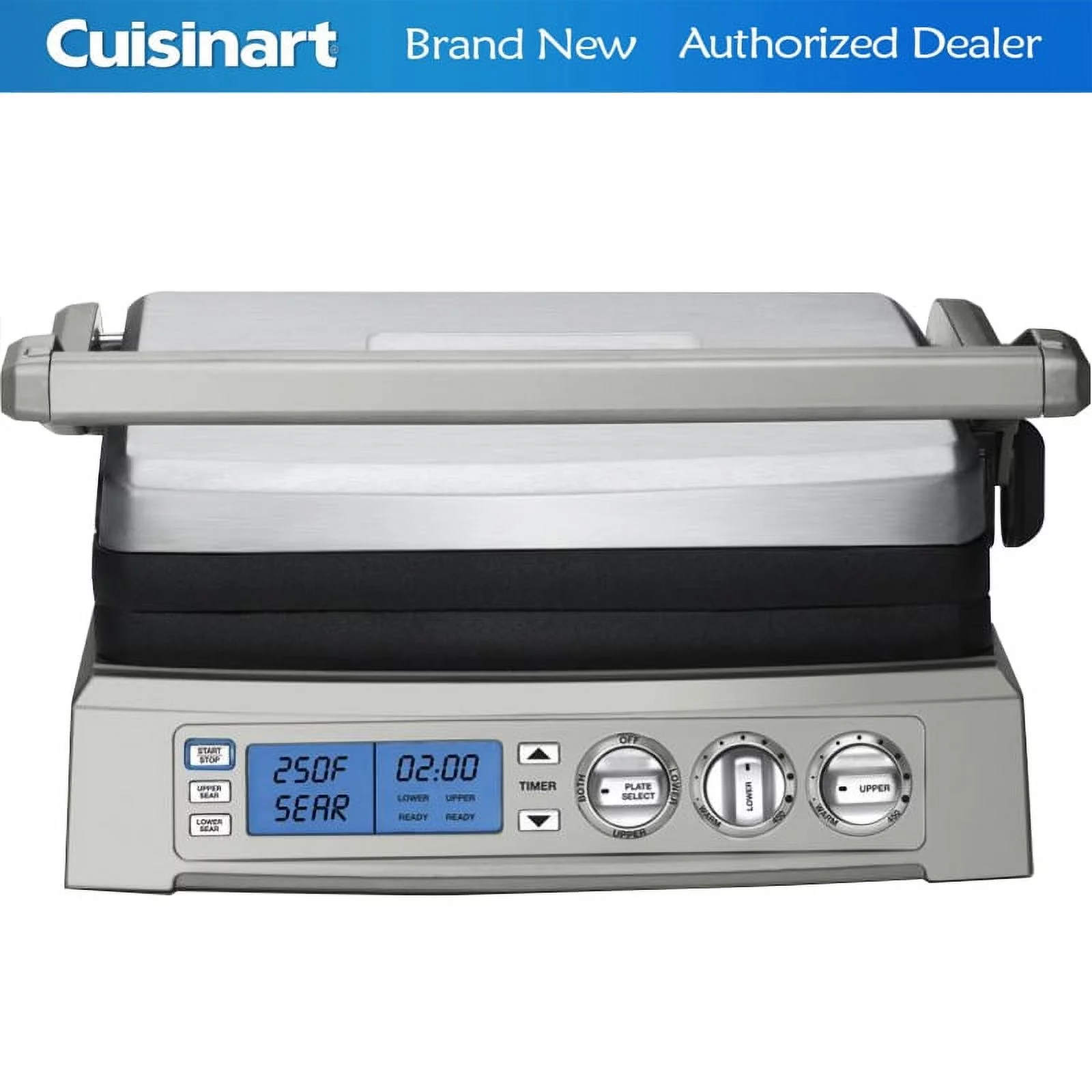 Cuisinart Grills Griddler Elite, Gray, Black and Multi-color
