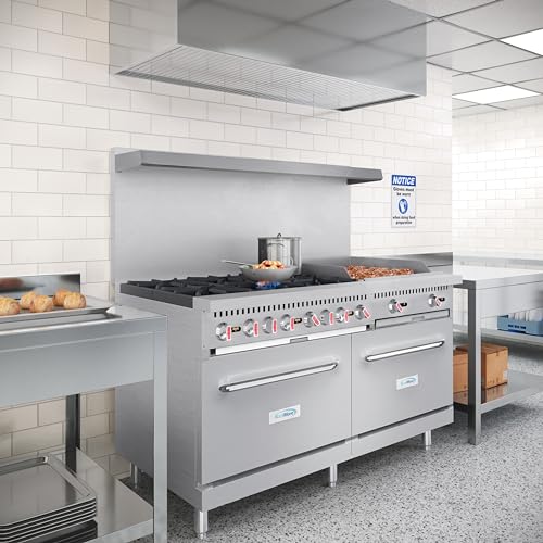 KoolMore 60 in. 6 Burner Commercial Range with 24 in. Griddle