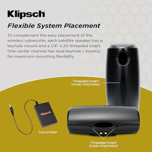 Klipsch Reference Theater Pack 5.1-Channel Speaker System + AVR-S770H 75W 7.2-Channel 8K Network AV Receiver with HEOS