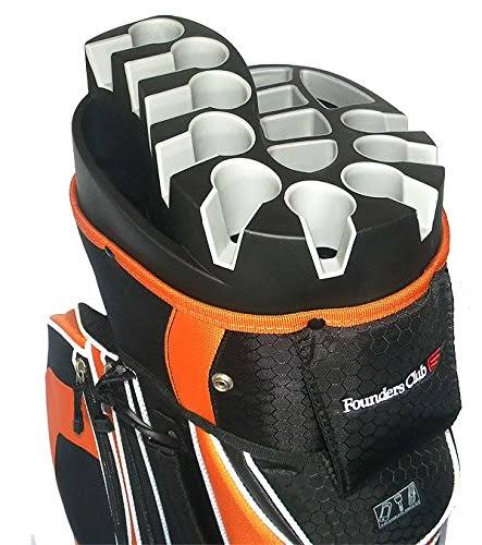 Founders Club Premium 14 Way Organizer Cart Bag (Orange) 2024 Best Sellers