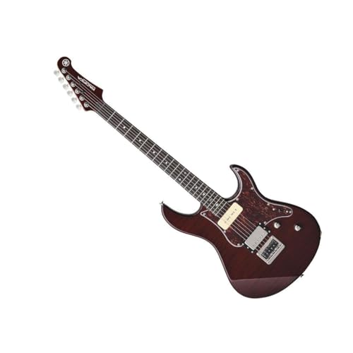YAMAHA 6 String Solid-Body Electric Guitar, Right, Translucent Black, 612VII (PAC612VIIFM TBL)