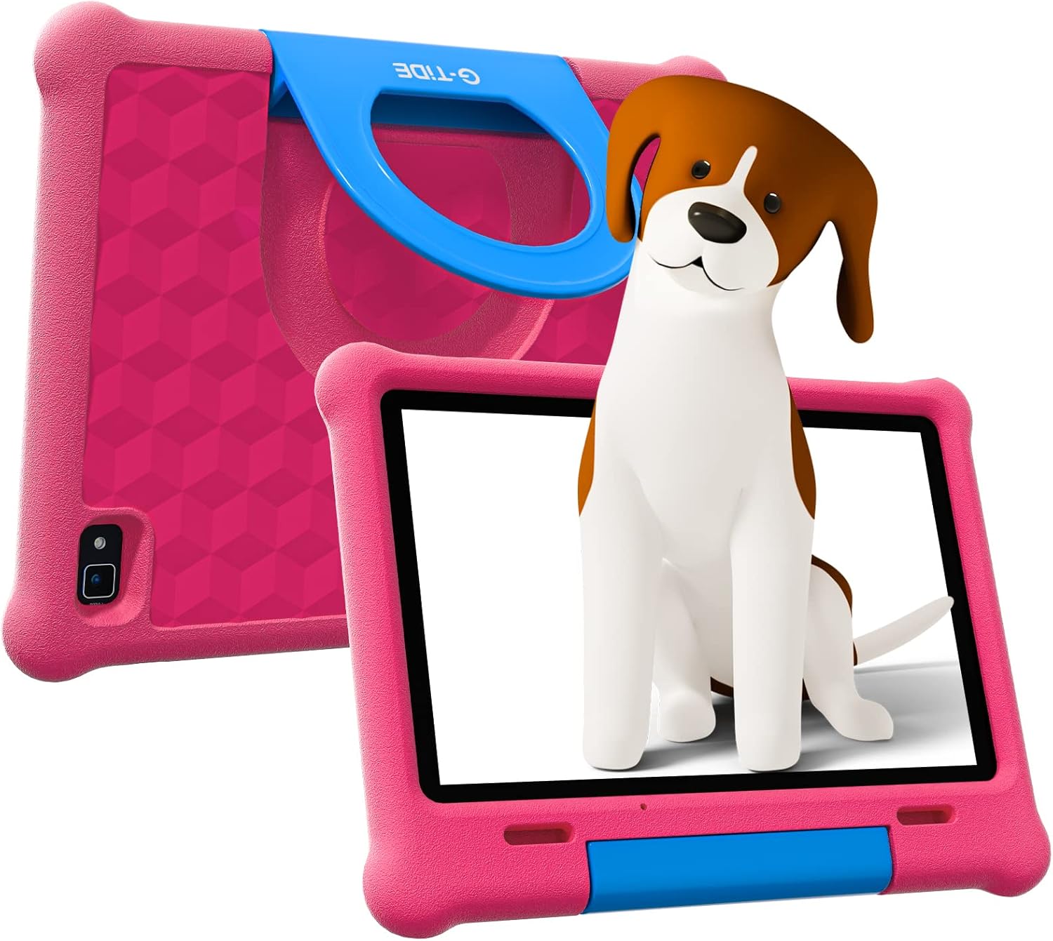 G-TiDE Kids Tablet, 10 inch Android 11 Tablet for Kids, 32GB ROM, Quad-Core, HD Dual Camera, WiFi Bluetooth, Parental Control, Kids App Klap with Kid-Proof Case and Screen Protector, Blue