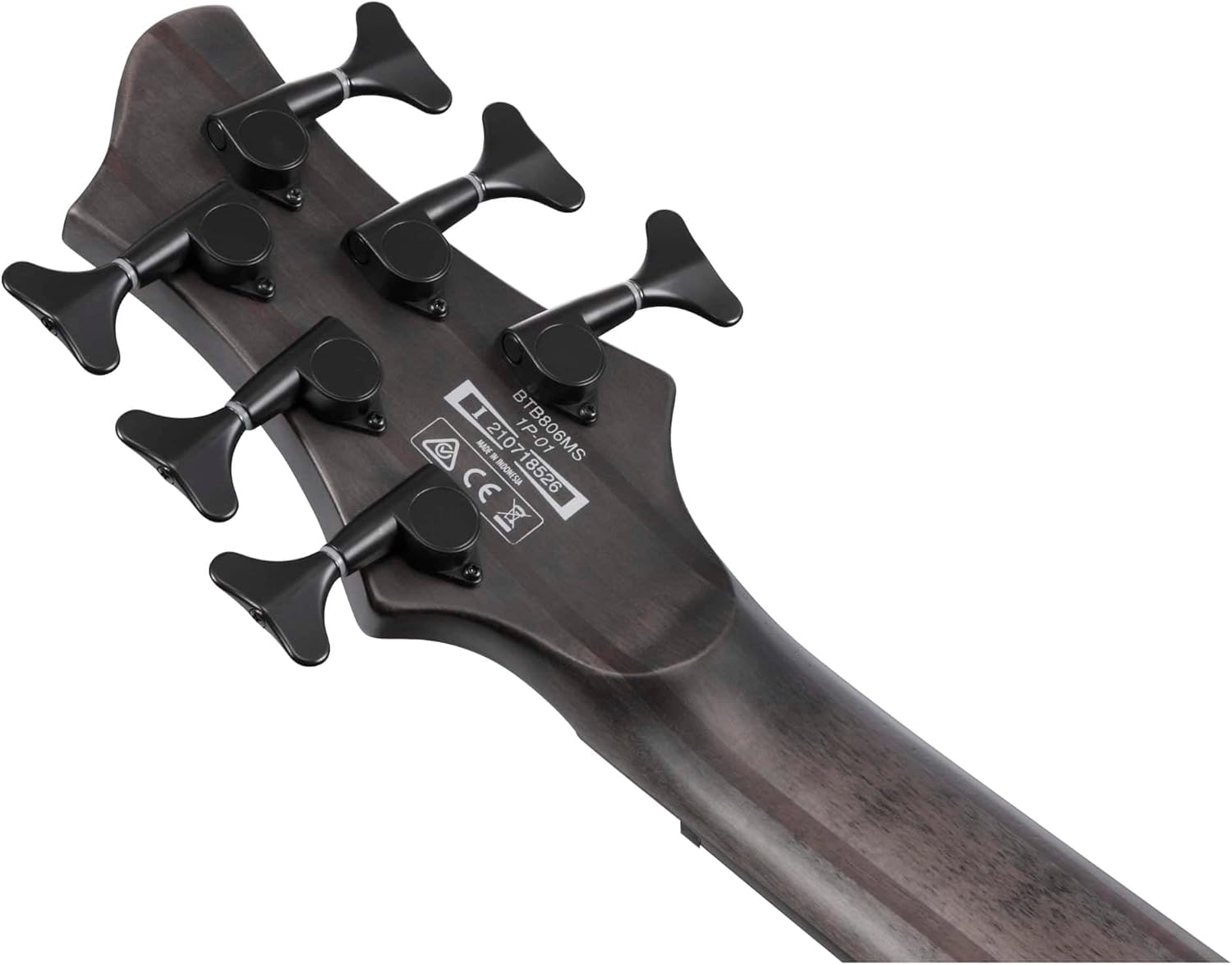 Ibanez BTB806MS Bass Workshop 6-String Bass Multi-Scale Transparent Gray Flat