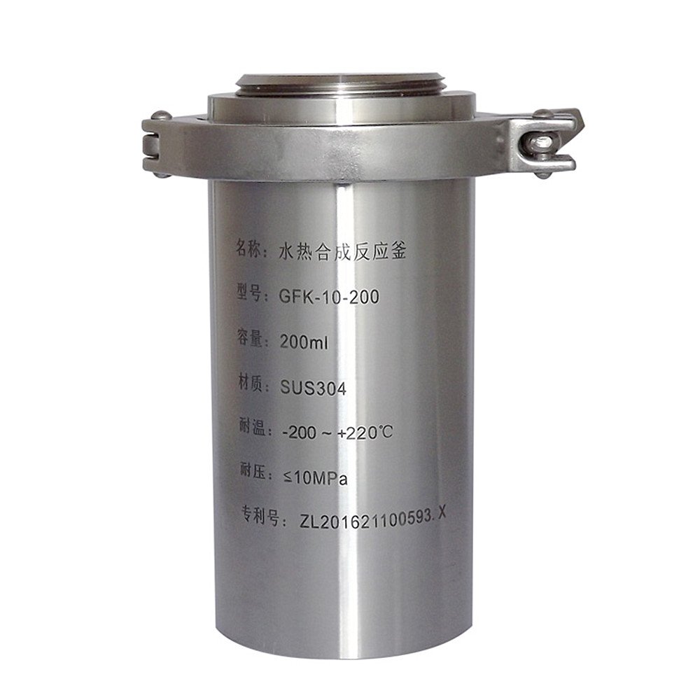 Hydrothermal Synthesis Vessel Kettle Autoclave Reactor with PTFE Chamber 10MPa 220℃(GFK-10-500ml)