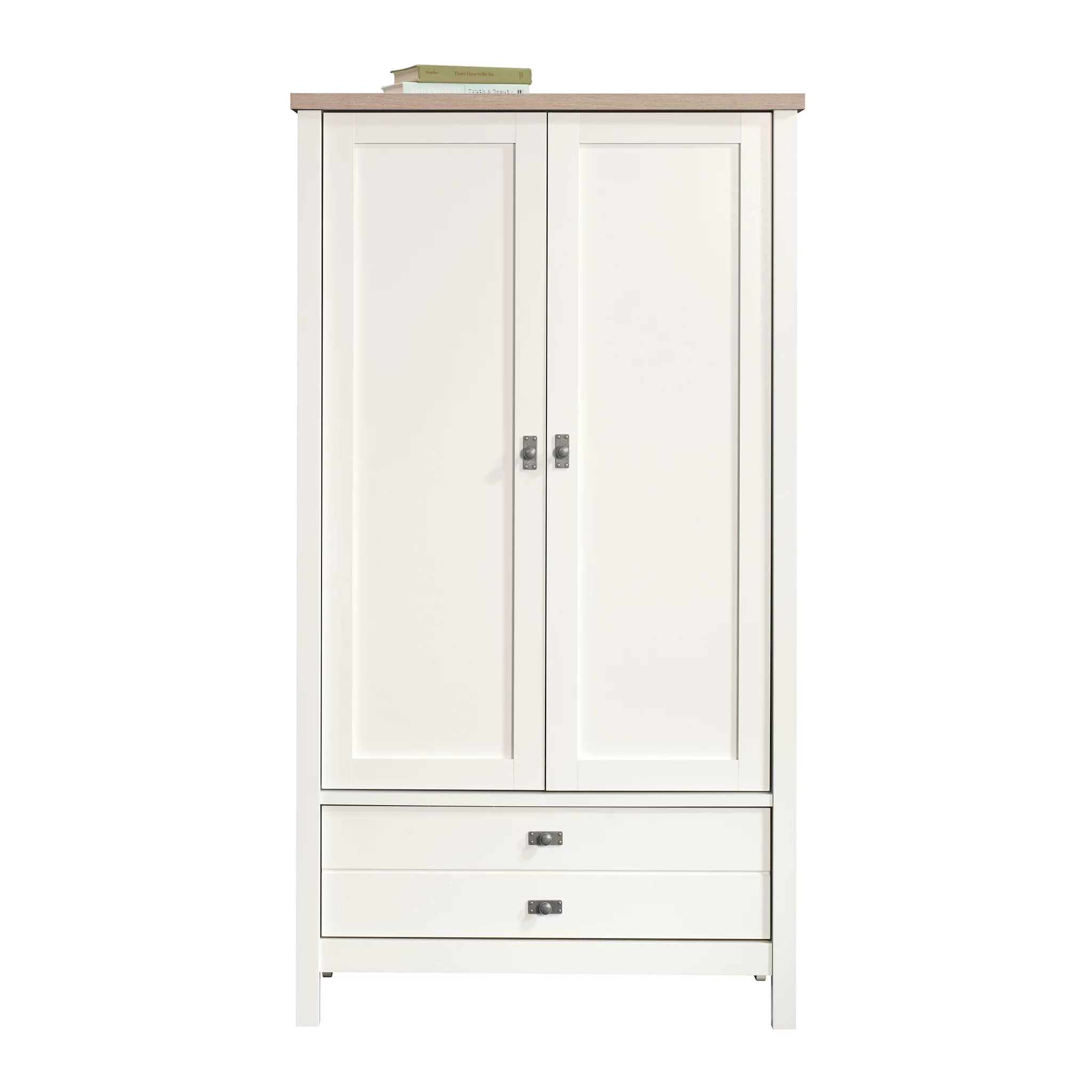Sauder Cottage Road Armoire, Soft White Finish