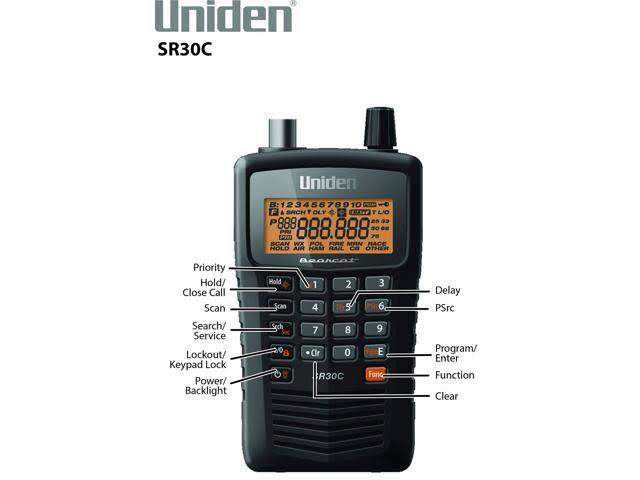 Uniden Sr30c Compact Handheld Scanner