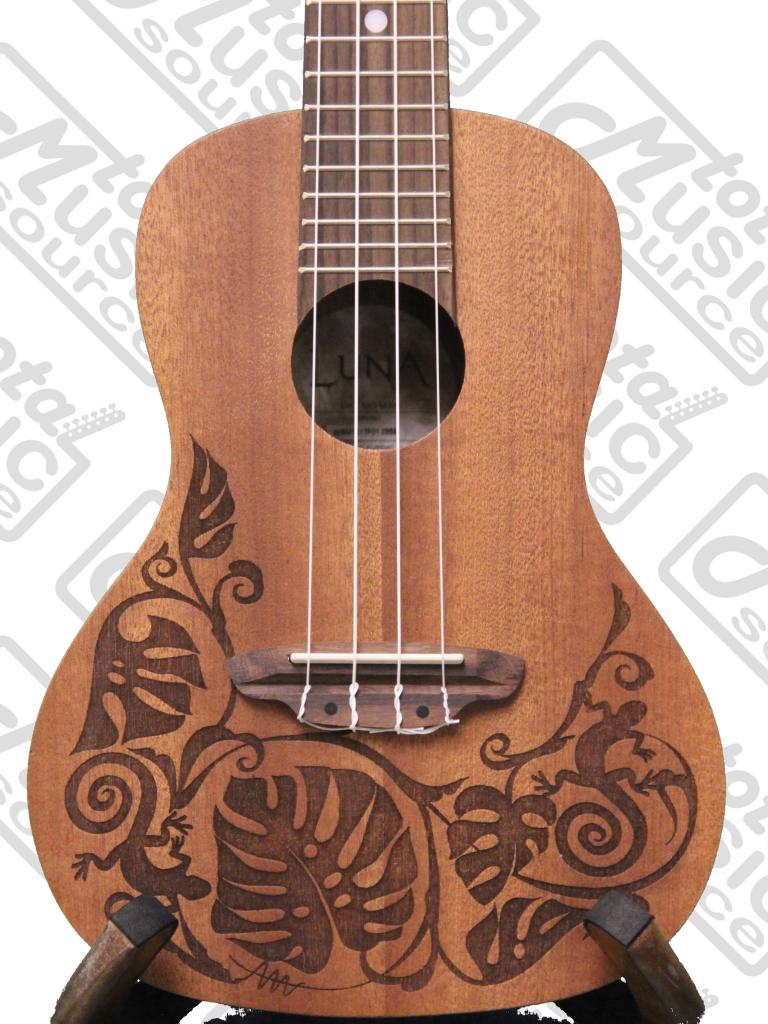 Luna Mahogany Series Mo'o Concert Ukulele, UKE MO MAH