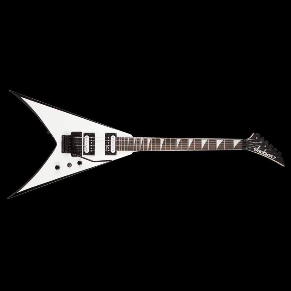 Jackson JS32 King V Electric Guitar White with Black Bevel