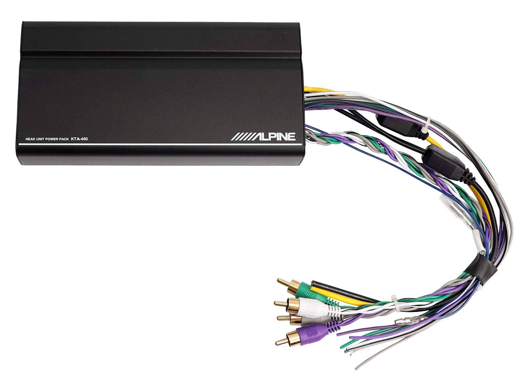 Alpine KTA-450 400W 4-Channel Car Amplifier Hideaway Amp Mounts Behind iLX-W650