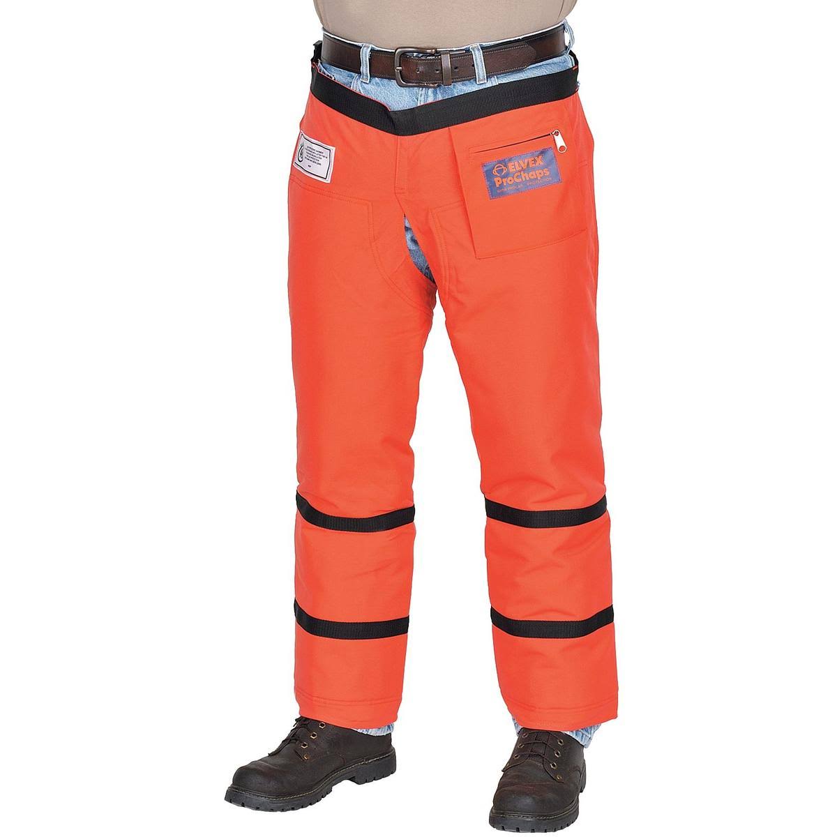 Elvex Orange Chain Saw Chaps,36 in