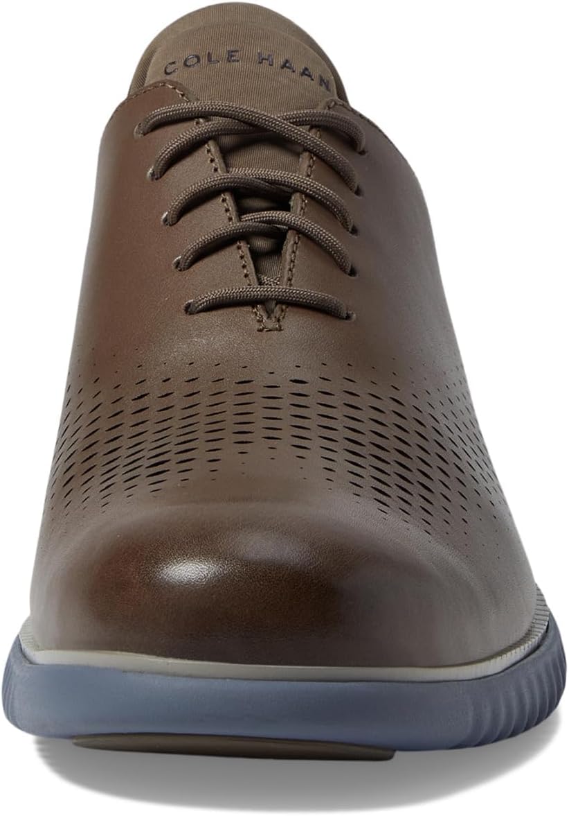Cole Haan Men's 2.Zerogrand Laser Wing Tip Oxford Lined Loafer, Morel/Folkstone Gray, 12