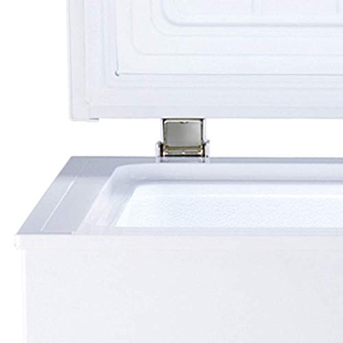 Smad Chest Freezer 10 Cu.Ft with 3 Removable Basket and Lock, Large Deep Freezer Low Noise, Perfect for Home, Kitchen, Garage and Basement, White