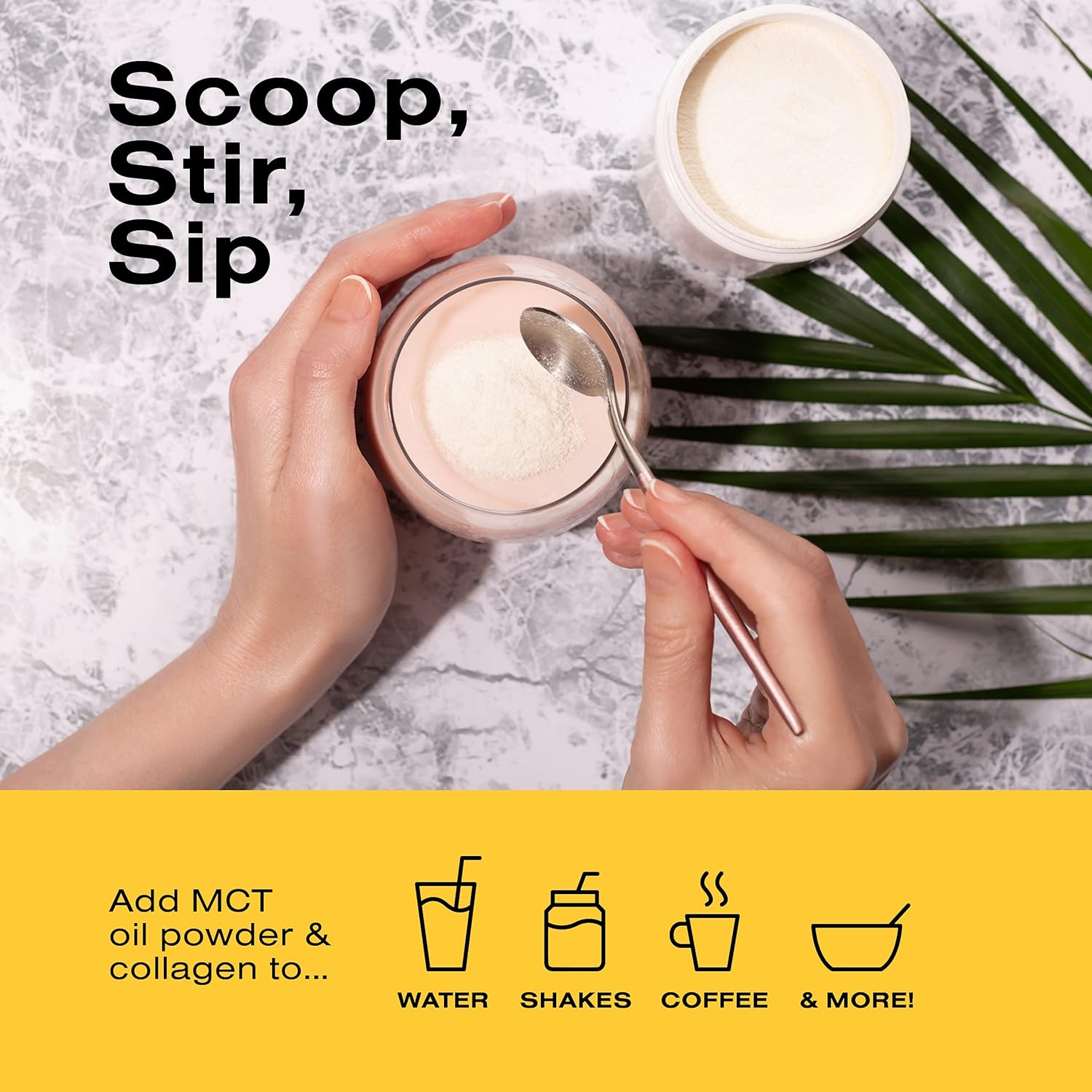 Bean Envy MCT Oil Powder with Collagen and Acacia - Gluten & Dairy-Free - Keto Creamer for Coffee, Ice Cream, Shakes and Smoothies - Salted Caramel Pack of 2