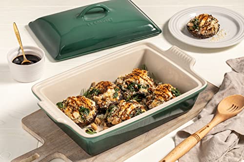 Le Creuset Stoneware Heritage Covered Rectangular Casserole, 4 qt. (12" x 9"), Rhone