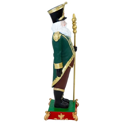 Sunnydaze 3ft Guardian of The North Pole Nutcracker Christmas Decoration - Polyresin Indoor or Outdoor Nutcracker Statue