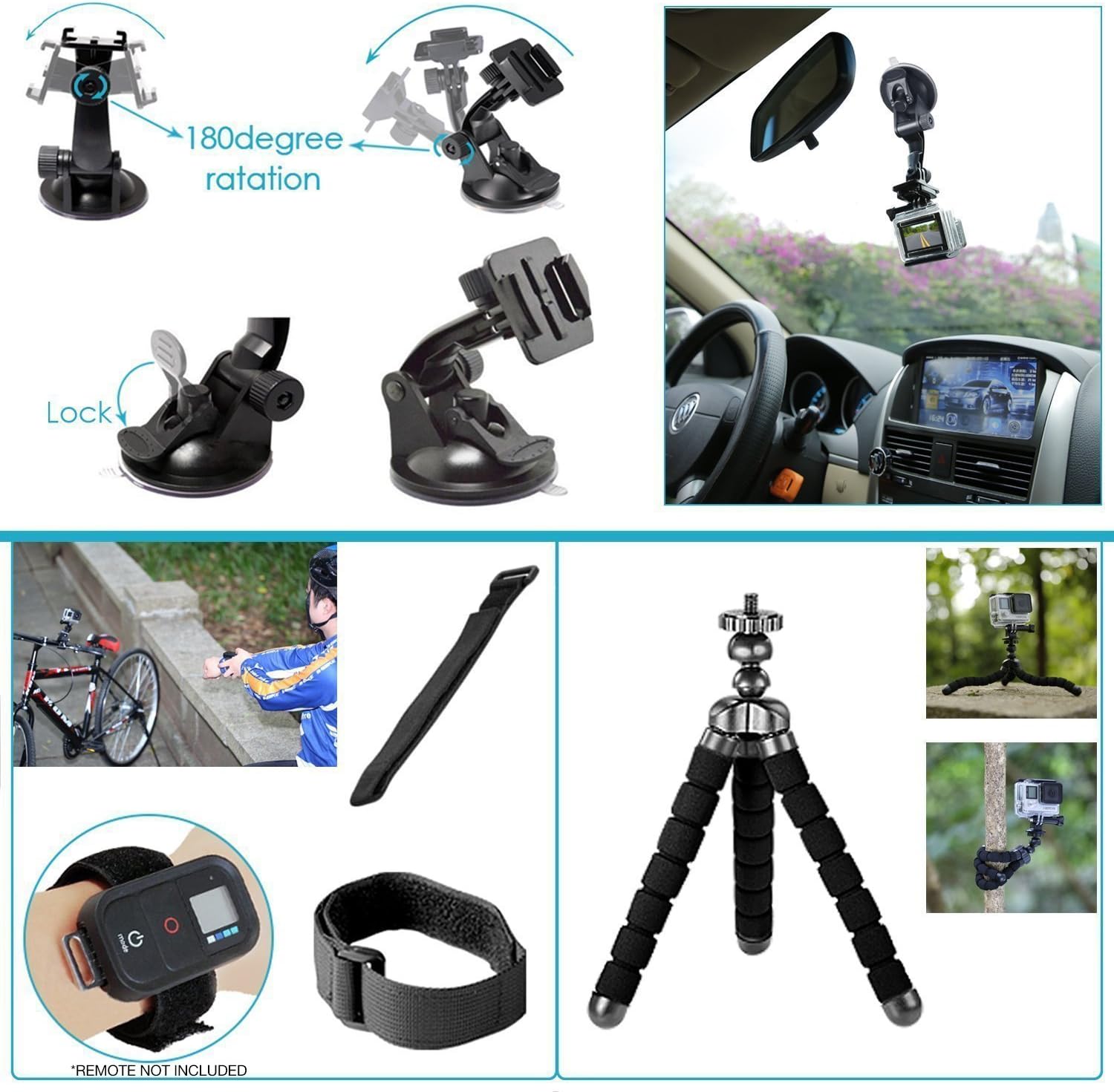 GoPro HERO8 Black Digital Action Camera - Waterproof, Touch Screen, 4K UHD Video, 12MP Photos, Live Streaming, Stabilization - with 64GB Memory Card and 50 Piece Accessory Kit - Fully Loaded Bundle