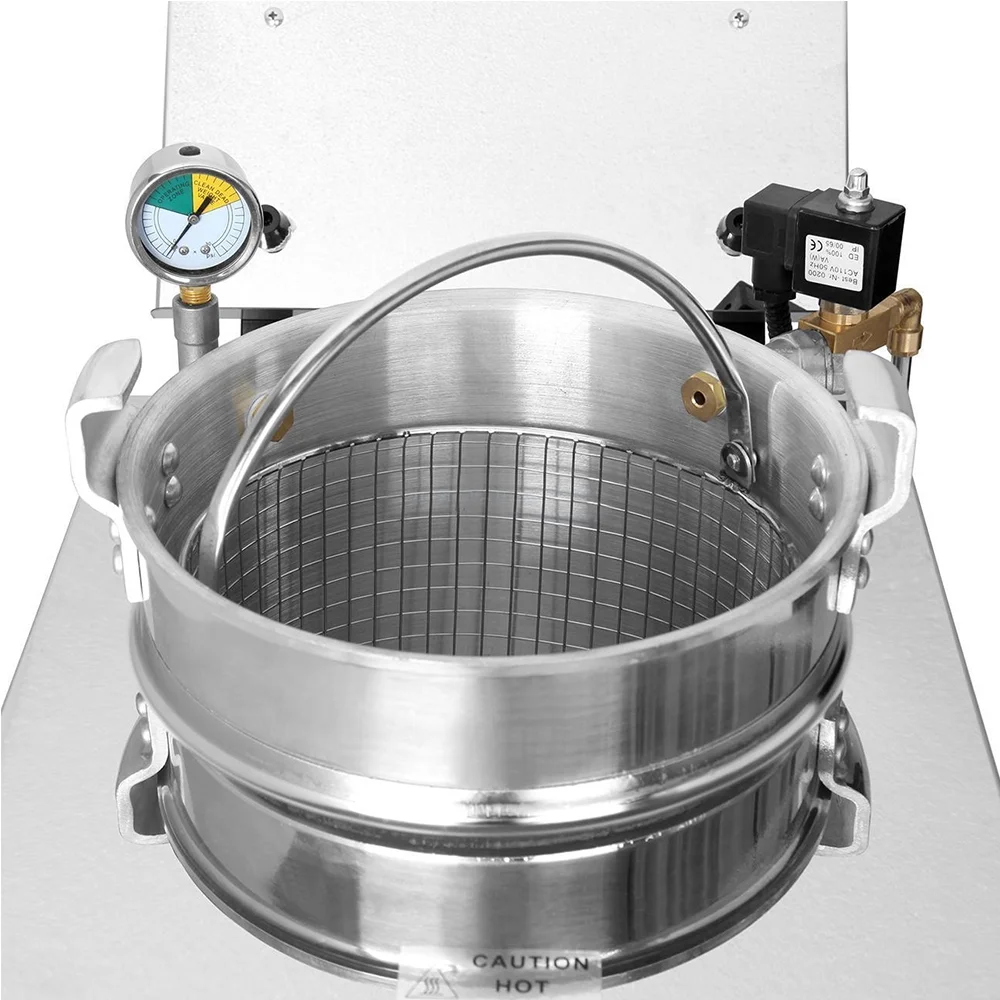 INTBUYING 16L Electric High Pressure Fried Chicken Stove Stainless Steel