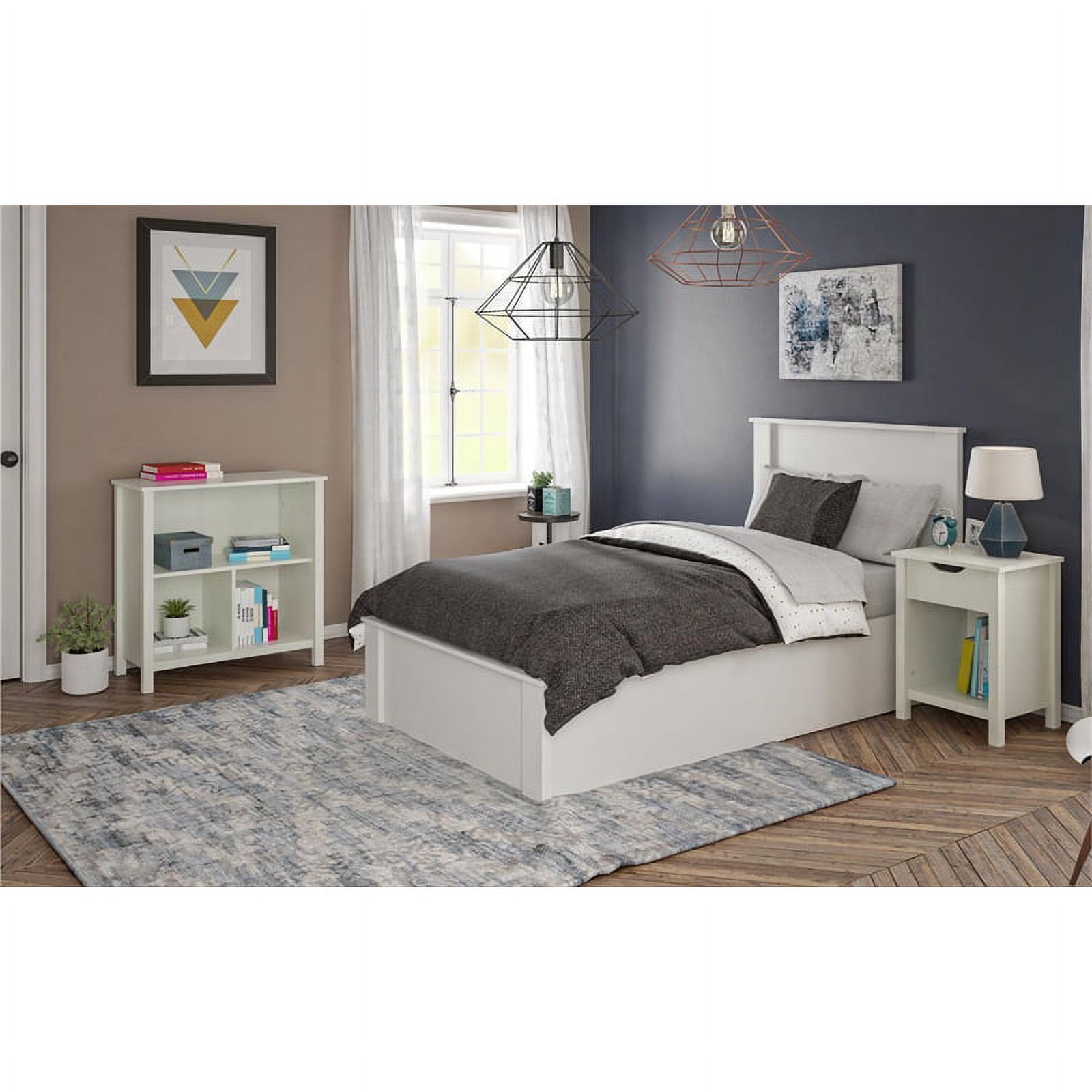 Ameriwood Home Zoe Twin Headboard in Ivory Oak