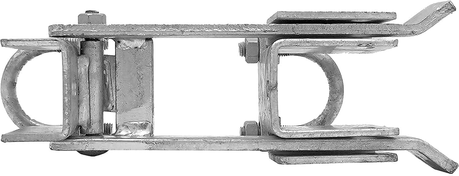 Chain Link Commercial Strong Arm Double Gate Latch - Latches Two Gates Together Without The Need of a Drop Rod - Chain Link Double Gate Latch for 1-5/8" Thru 2" Gate Frames Pack of 2
