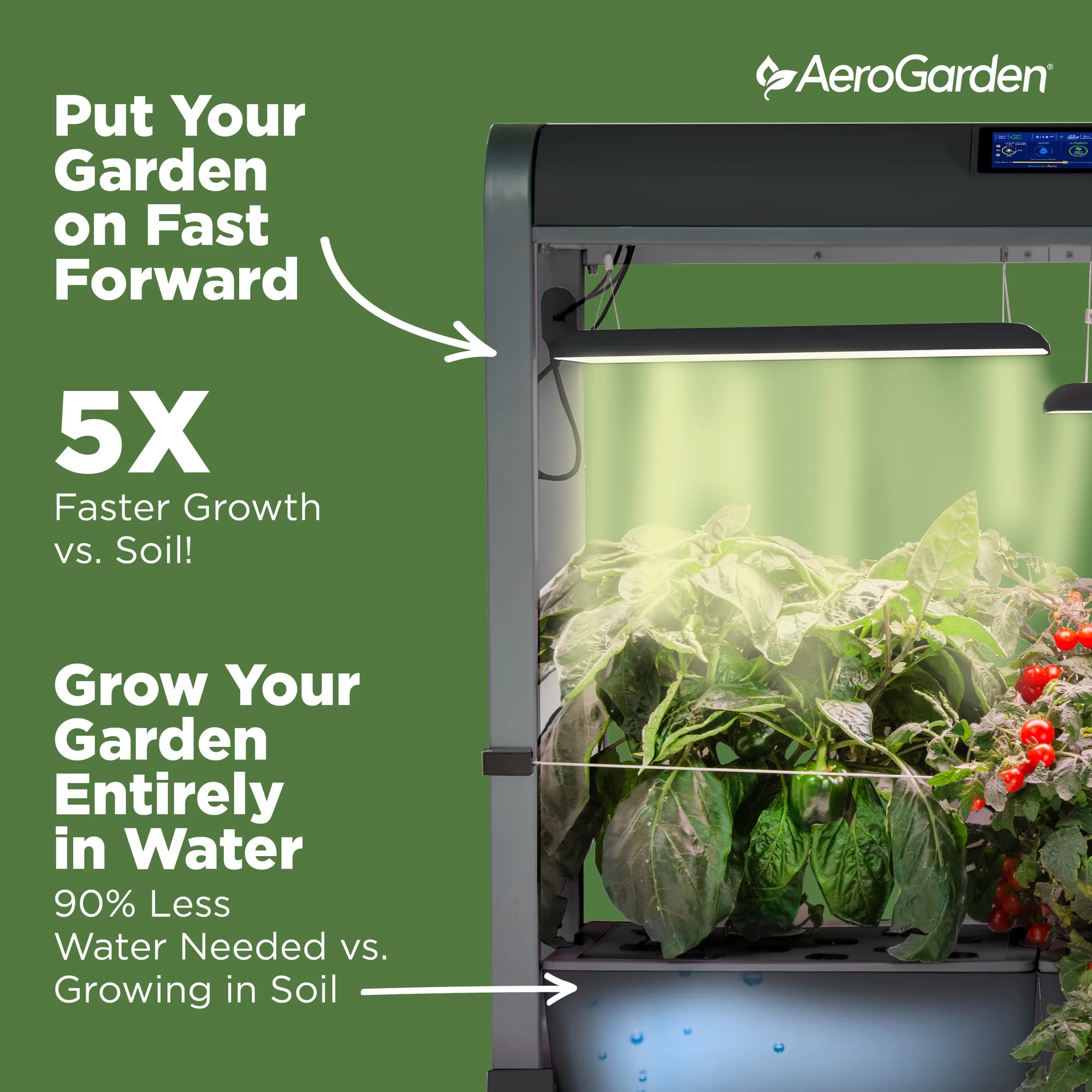 AeroGarden Farm 24Plus with Salad Bar Seed Pod Kit, Black - Curated Treasures Market