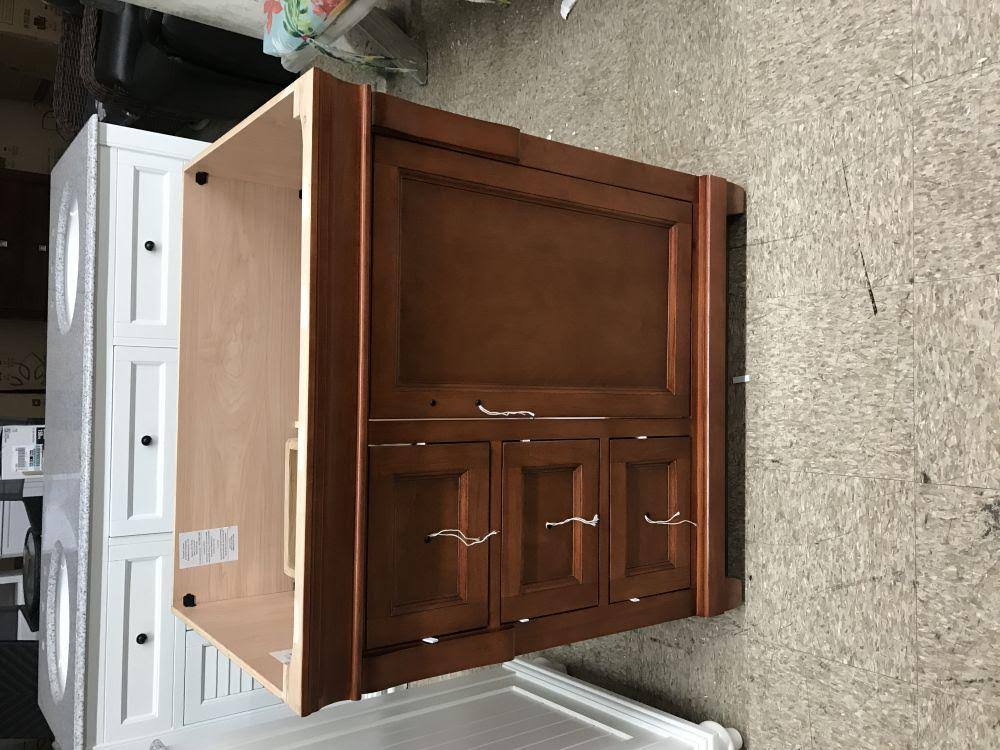 Foremost, Naples 30 in. Vanity Cabinet Only in Warm Cinnamon, NACA3021DL