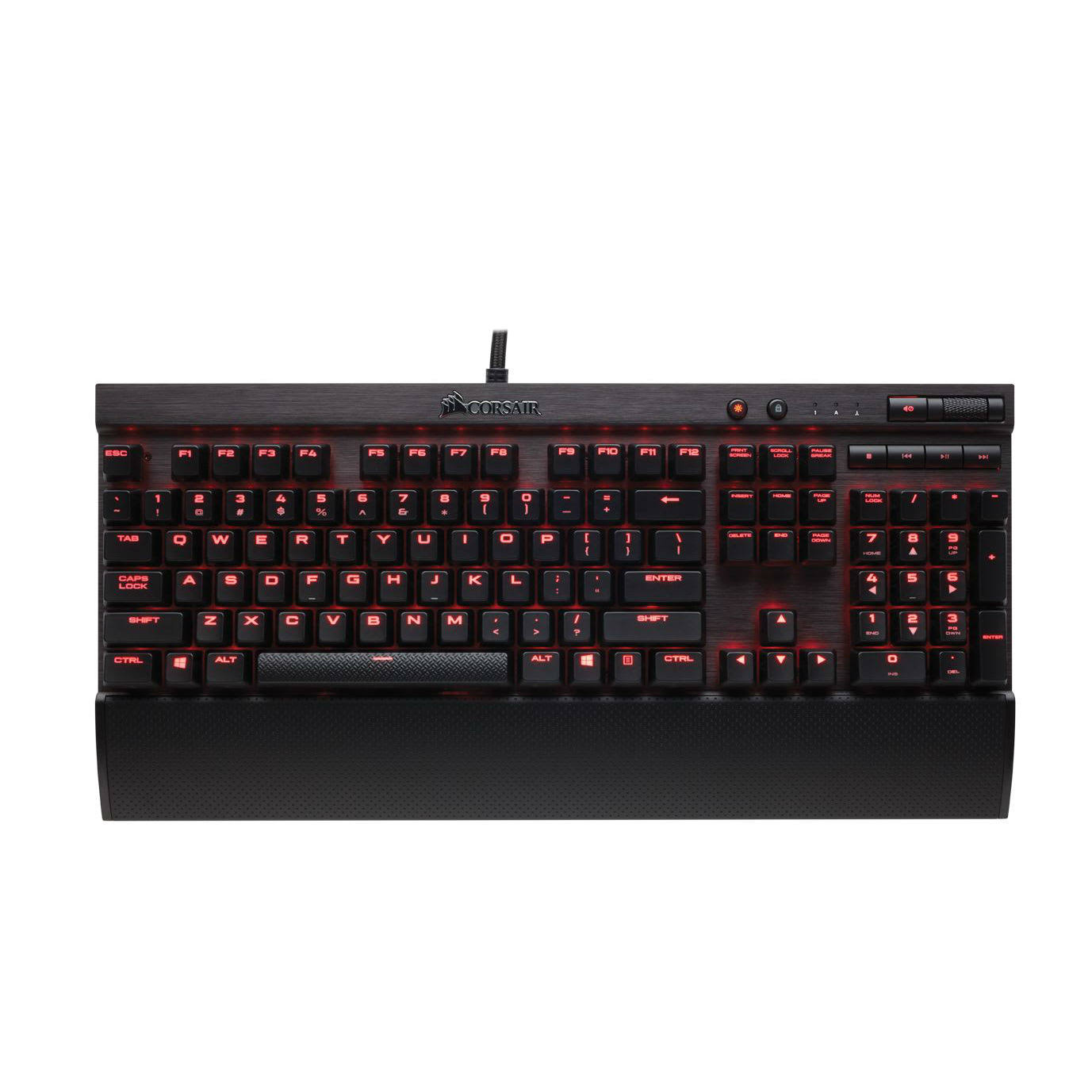 Corsair Gaming K70 LUX Mechanical Backlit LED Keyboard, Red/Black