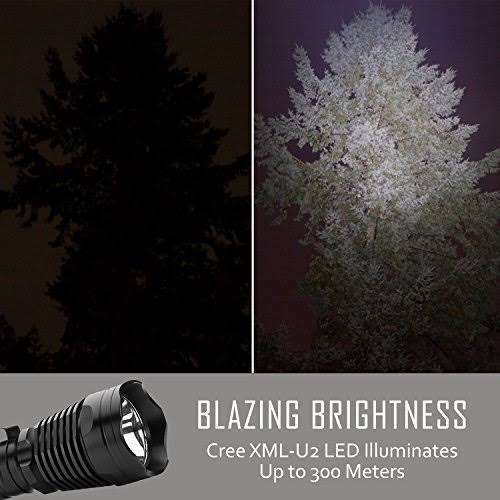 Supernova Guardian 1300XL Professional Series Ultra Bright Rechargeable Tactical LED Flashlight with Remote Pressure Switch and